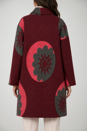 Tadashi Cappotto Donna lungo in fantasia multicolore