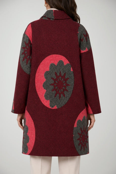 Tadashi Cappotto Donna lungo in fantasia multicolore