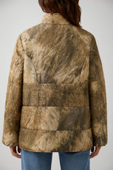 Tadashi Piumino Donna Ovetto Tie Dye Crinkle