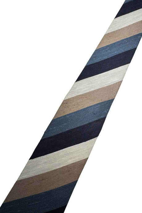 Cravatta da uomo Tagliatore in seta a righe multicolore