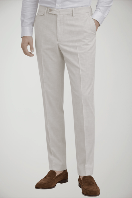 Tagliatore Pantaloni Uomo in cotone stretch / Avorio