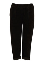 Tensione In Pantaloni Donna in velluto con tasche sfrangiate