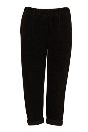 Tensione In Pantaloni Donna in velluto con tasche sfrangiate