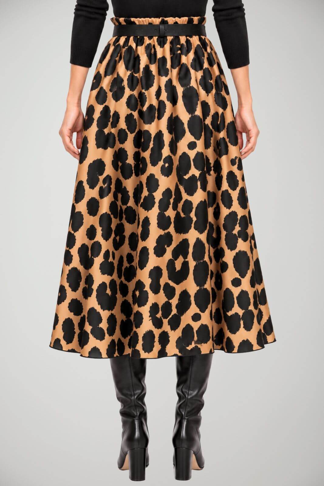 Tensione In Gonna animalier con cintura