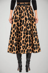 Tensione In Gonna animalier con cintura
