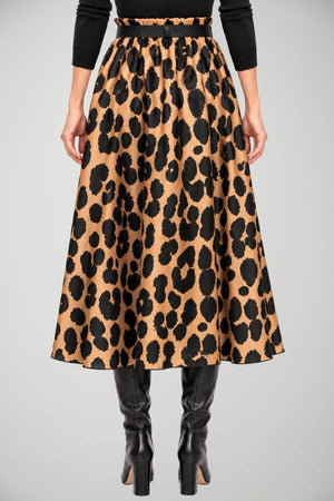 Tensione In Gonna animalier con cintura
