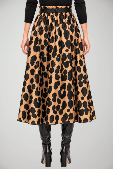 Tensione In Gonna animalier con cintura
