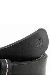 Cintura in pelle da uomo Timberland con fibbia logata