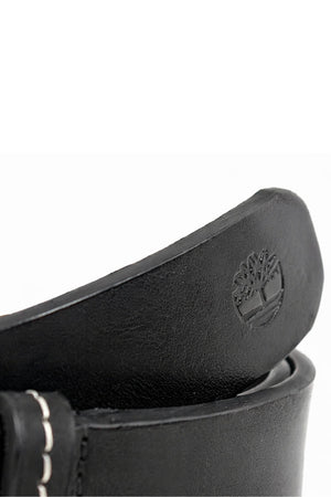 Cintura in pelle da uomo Timberland con fibbia logata