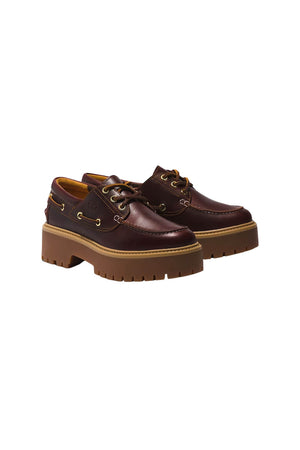 Mocassino da barca Timberland da donna invernale con plateau lato 2