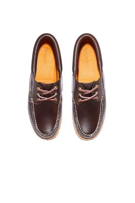 Scarpa da barca donna Timberland in pelle con lacci 