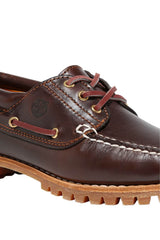 Scarpa da barca donna Timberland in pelle con lacci 