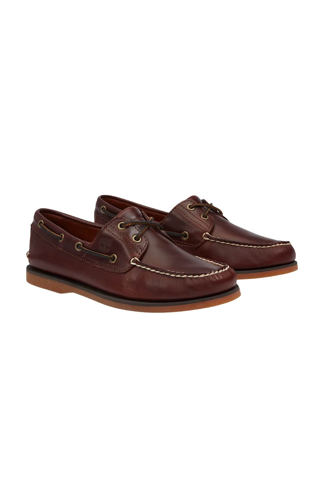 Scarpa da barca uomo Timberland in pelle con lacci in cuoio