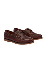Scarpa da barca uomo Timberland in pelle con lacci in cuoio