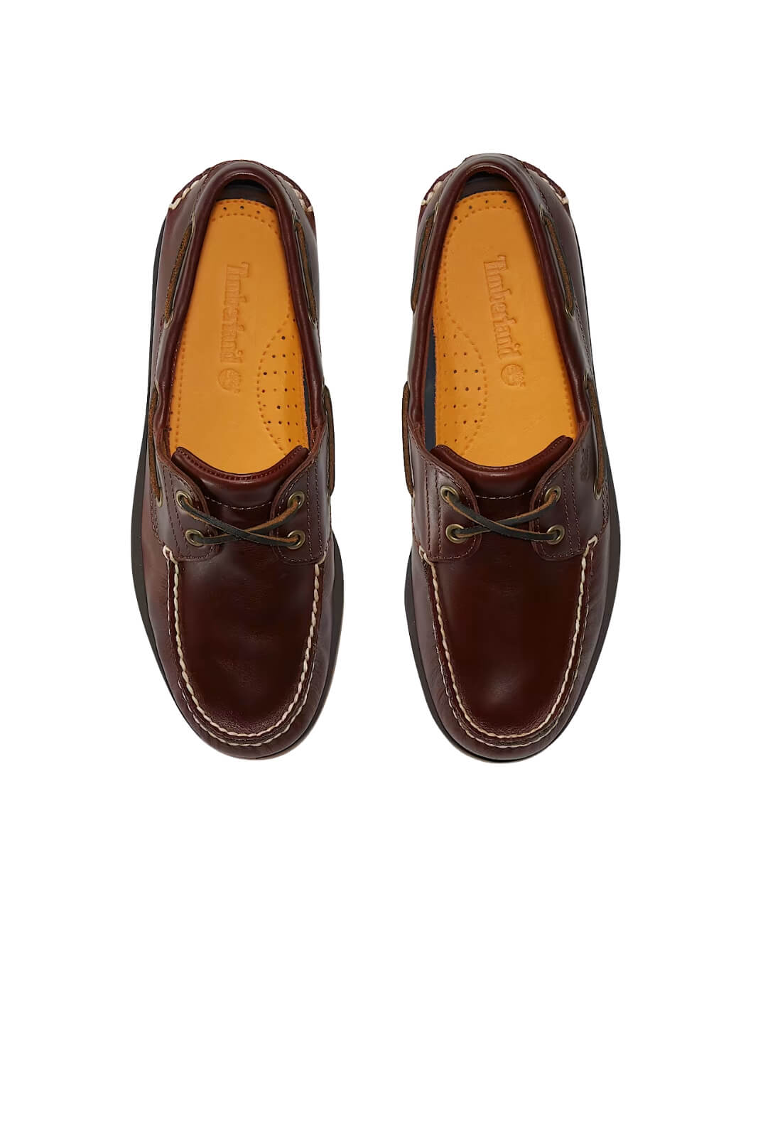 Scarpa da barca uomo Timberland in pelle con lacci in cuoio