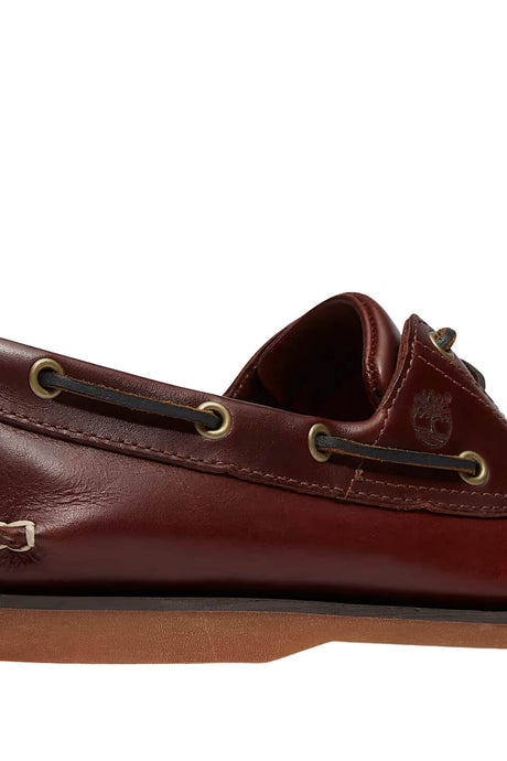 Scarpa da barca uomo Timberland in pelle con lacci in cuoio