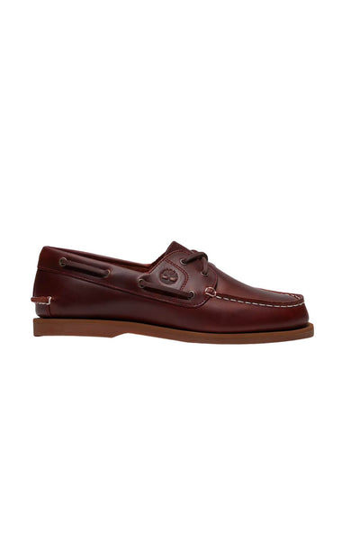 Scarpa da barca donna Timberland in pelle con lacci in cuoio