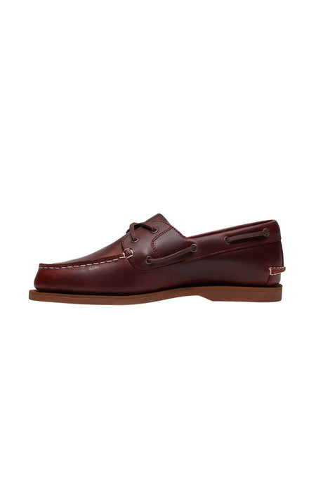 Scarpa da barca donna Timberland in pelle con lacci in cuoio