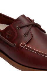 Scarpa da barca donna Timberland in pelle con lacci in cuoio