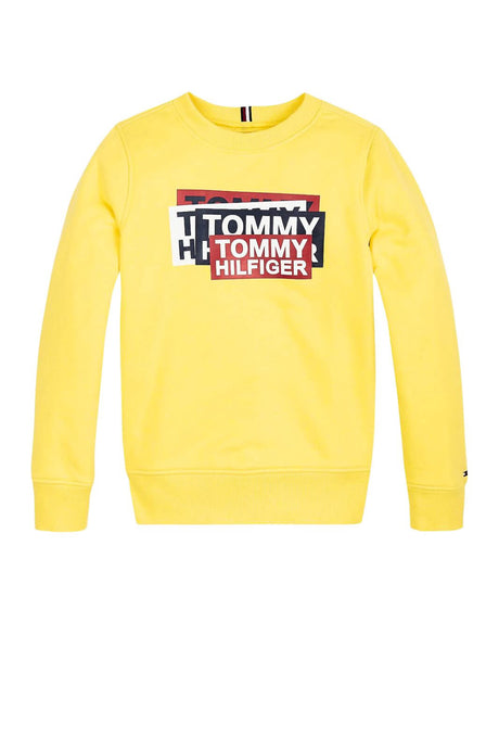 Tommy Hilfiger Felpa Bambino con Maxi stampa logo
