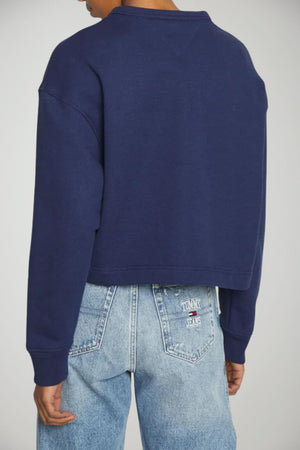 Tommy Jeans Felpa Donna Crop con stampa tie dye
