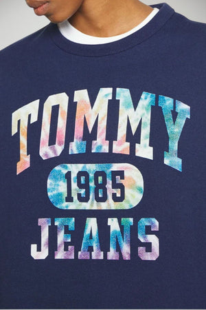 Tommy Jeans Felpa Donna Crop con stampa tie dye