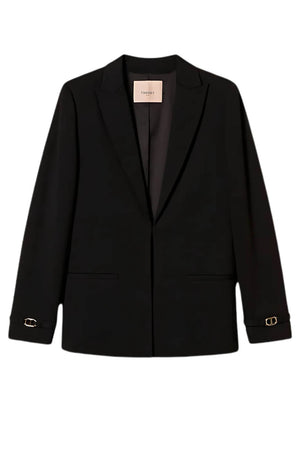 Blazer donna Twinset con cinturino oval-t fronte