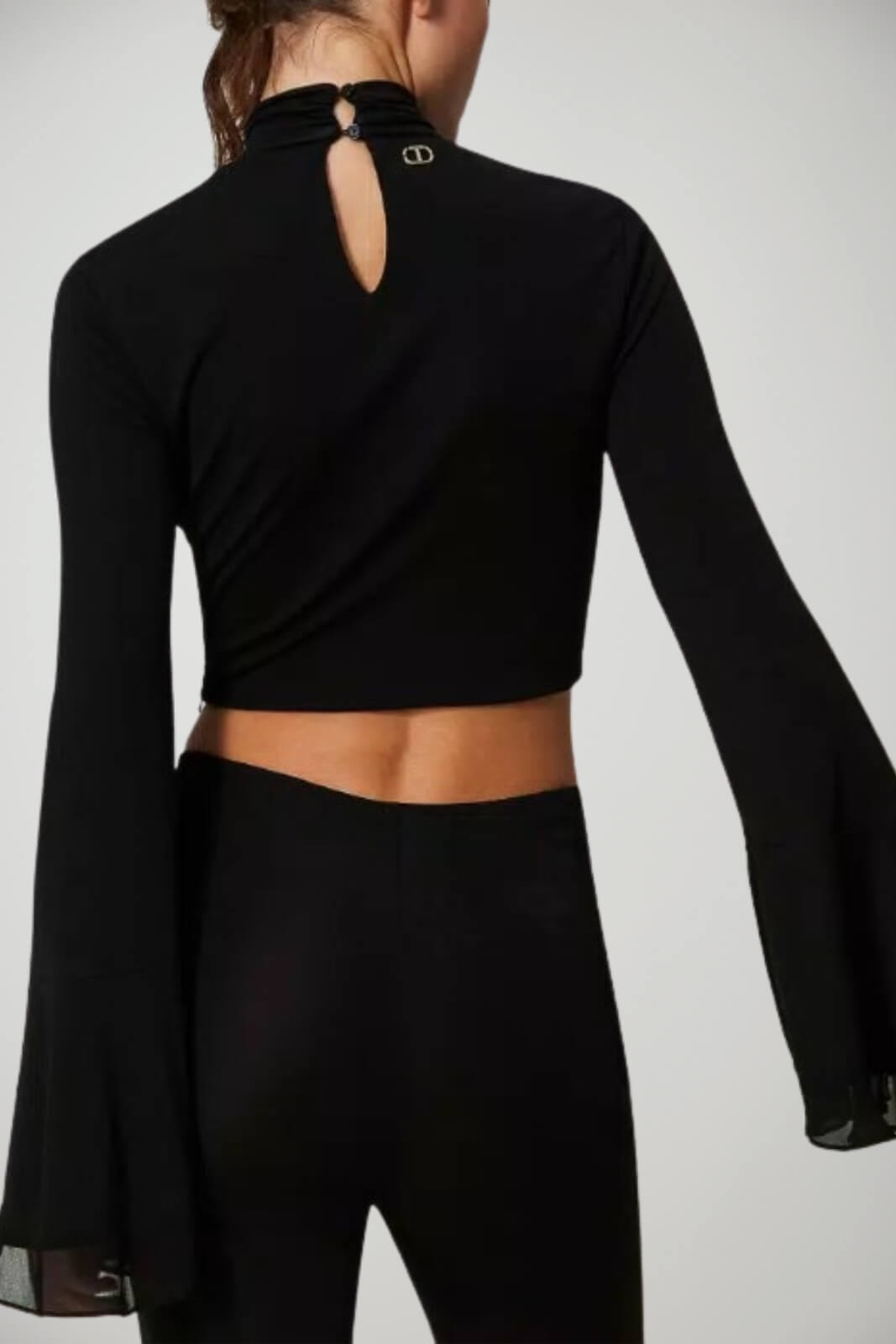 Twinset blusa donna volant retro