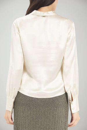 Camicia donna Twinset in raso sciallata retro