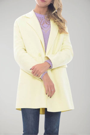 Twinset Cappotto donna doppiopetto con piume sul collo Fronte 1