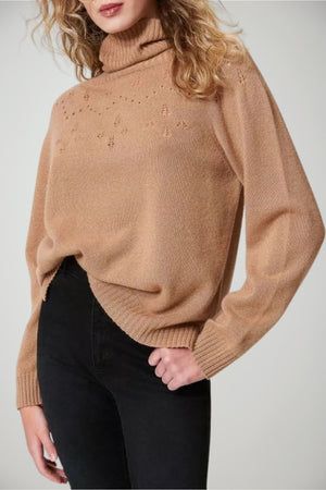 Dolcevita da donna Twinset traforato con lurex