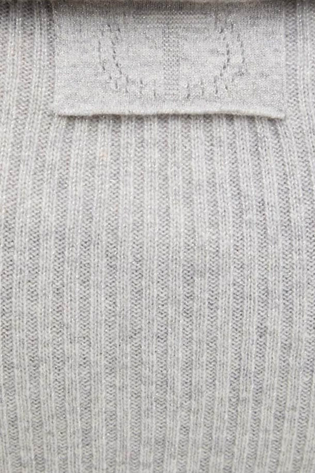 Gonna Twinset longuette in lana a coste con lurex e spacco laterale