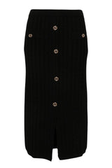 Longuette in maglia Twinset a trecce con bottoni finti