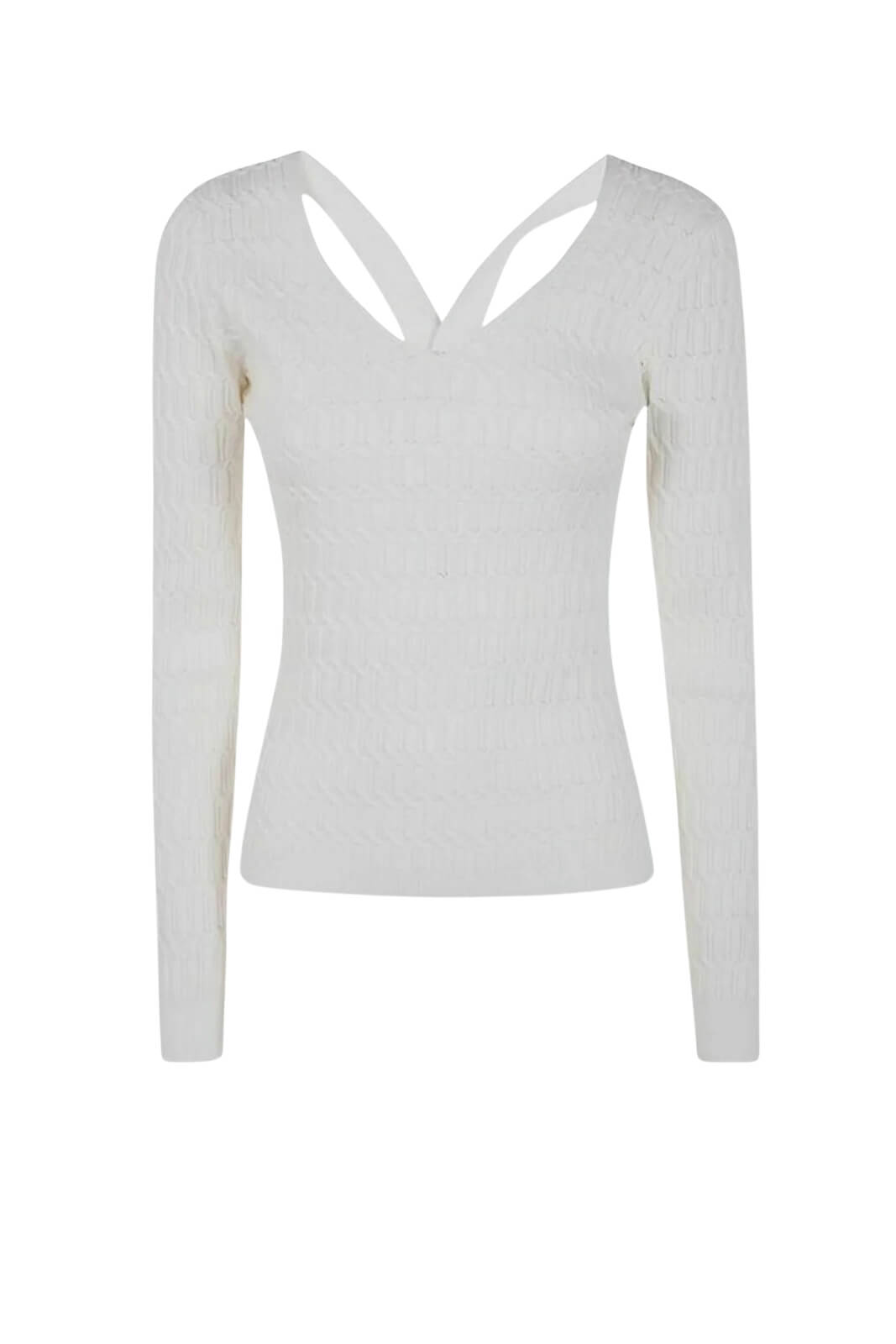 Maglia da donna Twinset con scollo a V e cut out sul retro