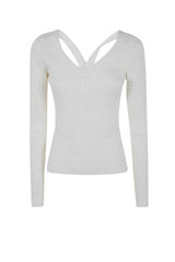 Maglia da donna Twinset con scollo a V e cut out sul retro