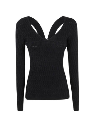 Maglia da donna Twinset con scollo a V e cut out sul retro