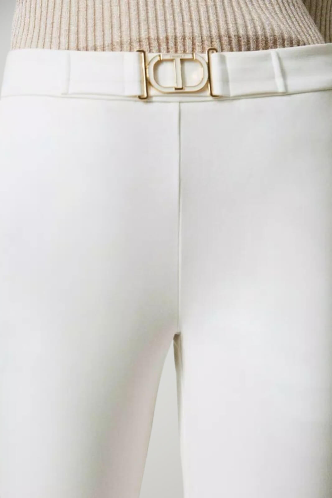 Twinset pantalone donna fibbia logata dettaglio