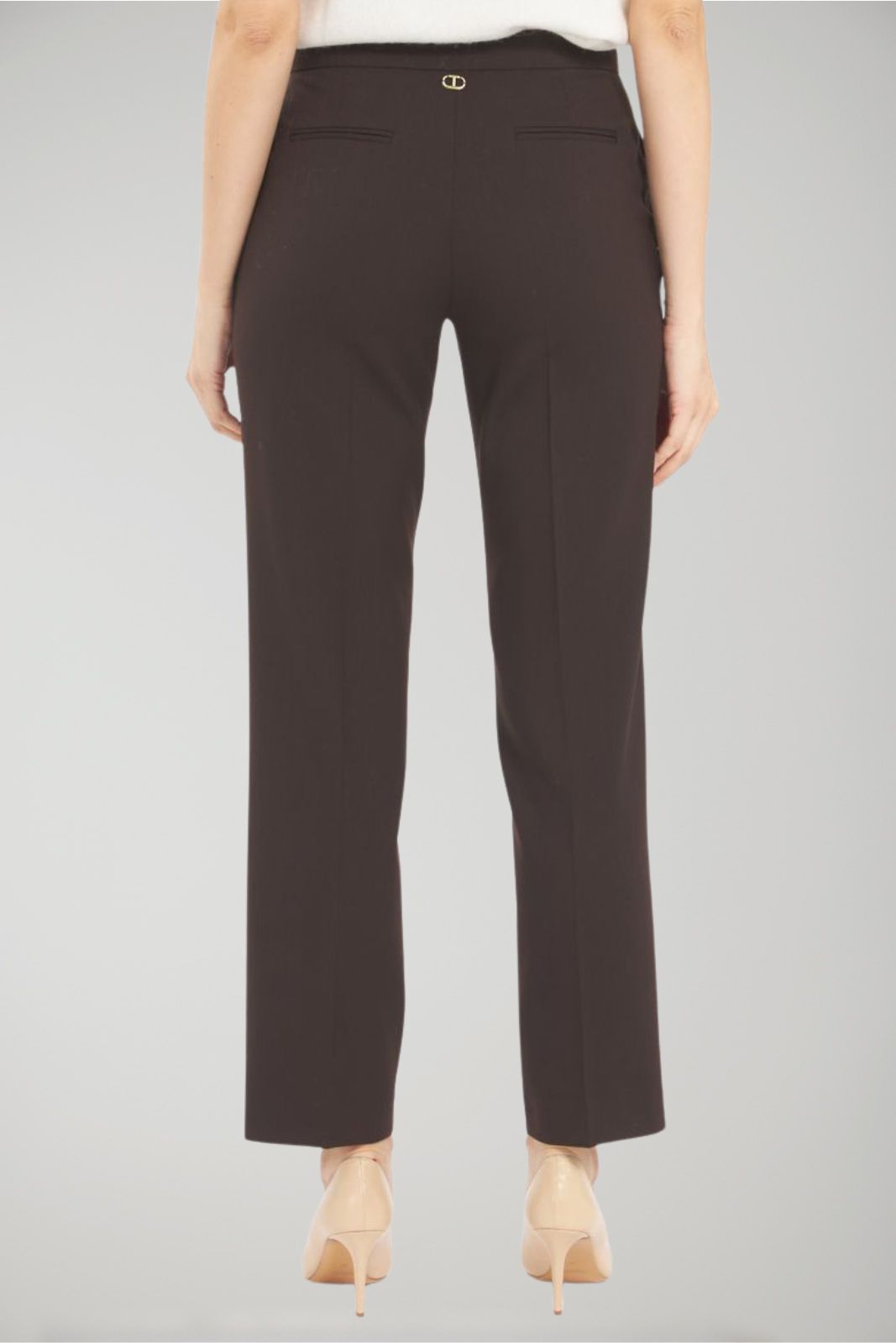 Pantaloni Twinset da donna in gabardina retro