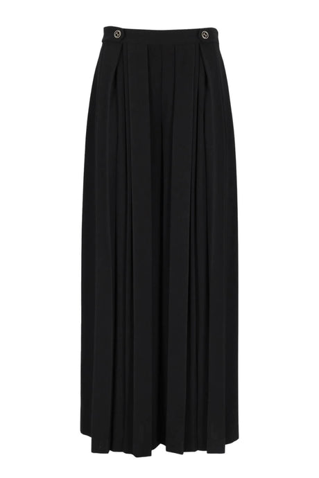 Pantaloni da donna Twinset con plissè e vita alta