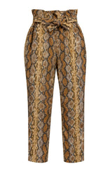 Twinset Milano Pantaloni Donna pitonati in ecopelle