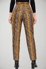 Twinset Milano Pantaloni Donna pitonati in ecopelle
