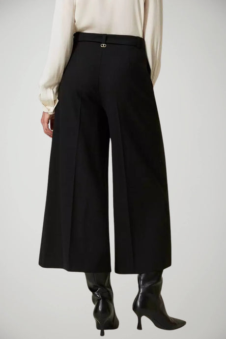 Pantaloni da donna Twinset con cintura e spacchi