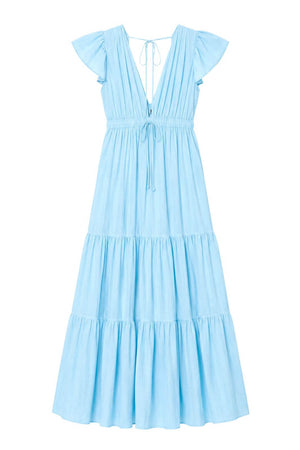 Twinset Actitude Abito Donna in Popeline a Balze