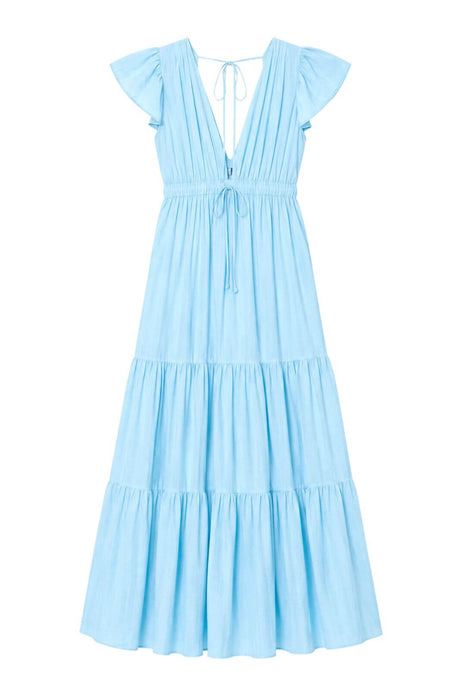Twinset Actitude Abito Donna in Popeline a Balze