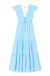 Twinset Actitude Abito Donna in Popeline a Balze