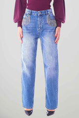 Twinset Actitude Jeans Donna con Strass sulle tasche