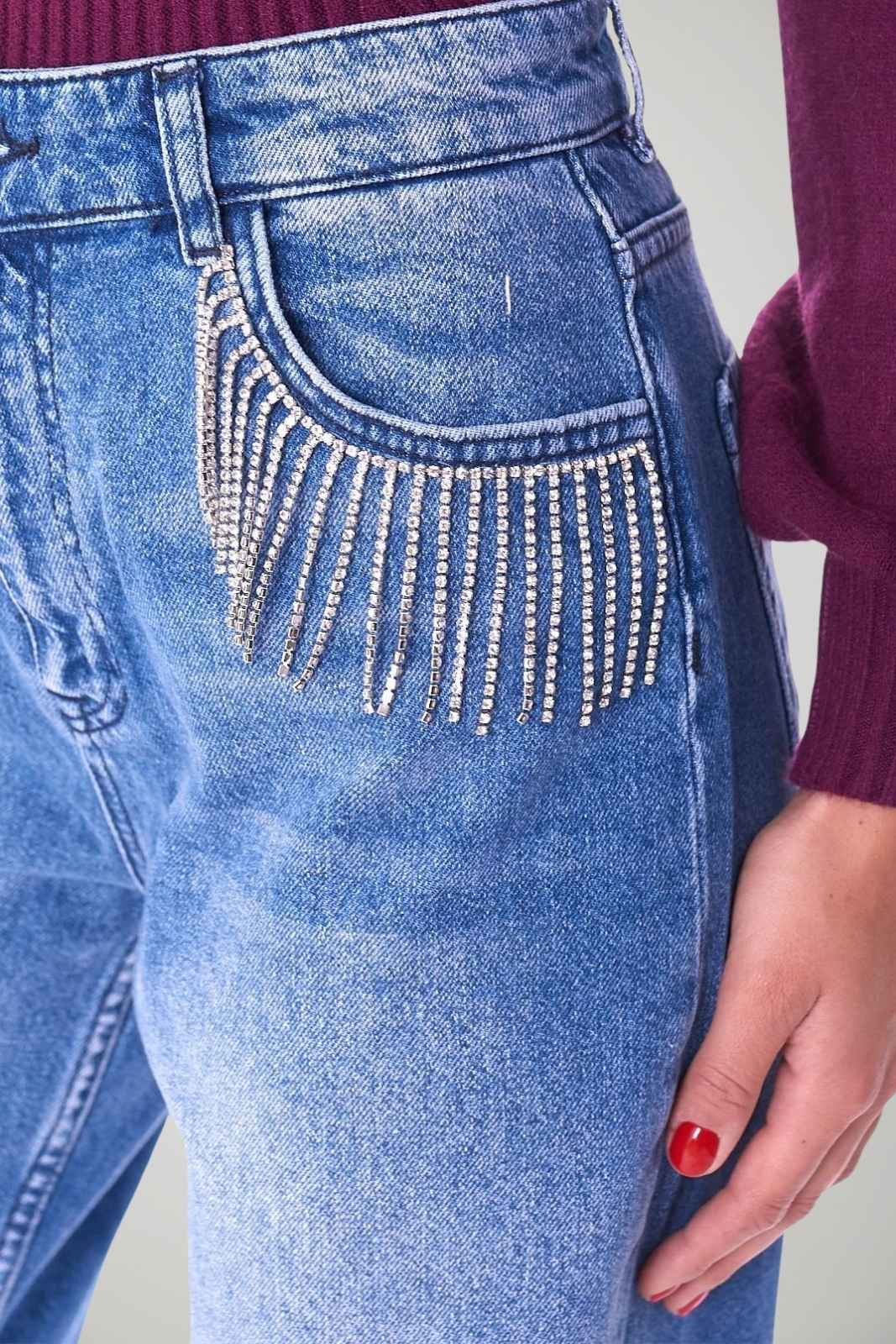 Twinset Actitude Jeans Donna con Strass sulle tasche