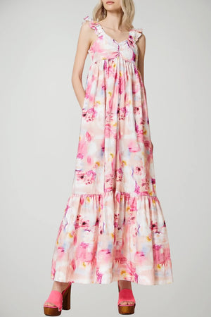 Twinset Actitude Abito Donna in popeline a stampa floreale