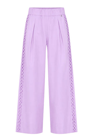 Pantaloni da donna Twinset Actitude traforati con pences