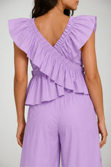 Top da donna Twinset Actitude smanicato con rouches
